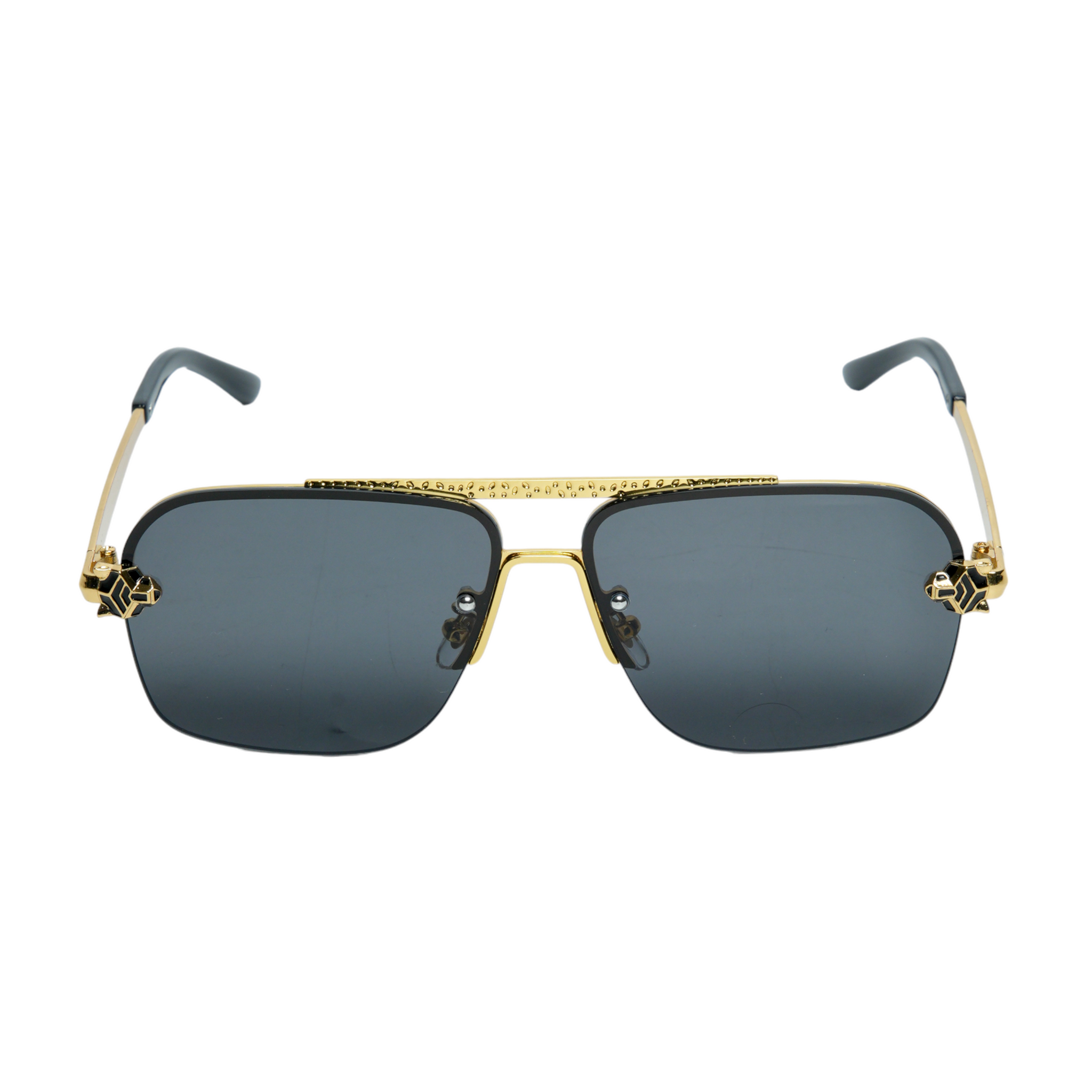 Chokore Classic Double Bridge Sunglasses (Black & Gold)