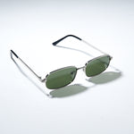 Chokore Chokore Retro Small Metal Frame Sunglasses (Green & Silver) 