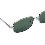 Chokore Chokore Retro Small Metal Frame Sunglasses (Green & Silver) 