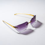 Chokore Chokore Rimless Wrap-around Sunglasses (Violet) 