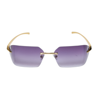 Chokore Chokore Rimless Wrap-around Sunglasses (Violet)