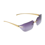 Chokore Chokore Rimless Wrap-around Sunglasses (Violet) 