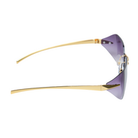 Chokore Chokore Rimless Wrap-around Sunglasses (Violet)