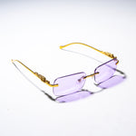 Chokore  Chokore Rectangular Leopard Sunglasses (Lavender)