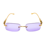 Chokore  Chokore Rectangular Leopard Sunglasses (Lavender)