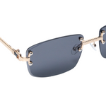 Chokore Chokore Eclipse Edge Rimless Sunglasses (Golden & Black) 