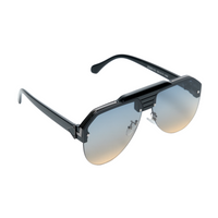 Chokore Chokore Half-frame Gradient Aviators Sunglasses(Blue & Black)