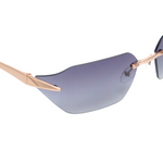 Chokore Chokore Rimless Wrap-around Sunglasses (Gray) 