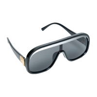 Chokore Chokore Oversized Single Lens Sunglasses (Black)