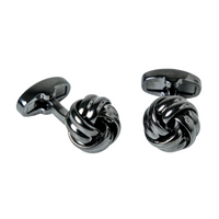 Chokore Chokore  Knot Cufflinks (Black)