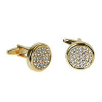 Chokore Chokore Gold Zircon Cufflinks