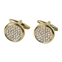 Chokore Chokore Gold Zircon Cufflinks