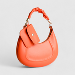 Chokore Chokore Minimal Shoulder Bag (Blue & Beige) Chokore Baguette Bag with Gold Chain (Orange)