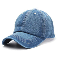 Chokore Chokore Sun Fade Denim Baseball Cap (Blue)