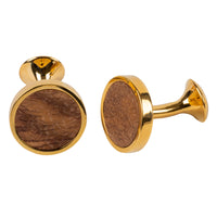 Chokore Chokore Gold and Wood Premium Range of Cufflinks