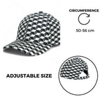 Chokore Chokore Curved Brim Plaid Baseball Cap (Beige) 