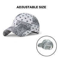 Chokore Chokore Paisley print Baseball Cap (White)