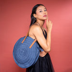 Chokore Chokore Round Beach Bag in Blue 