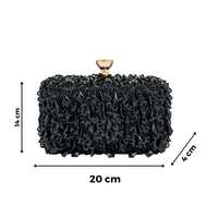 Chokore Chokore Embellished Evening Clutch/Handbag (Black)