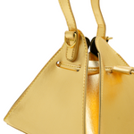 Chokore Chokore Vegan Leather Triangle Potli Bag (Golden) 