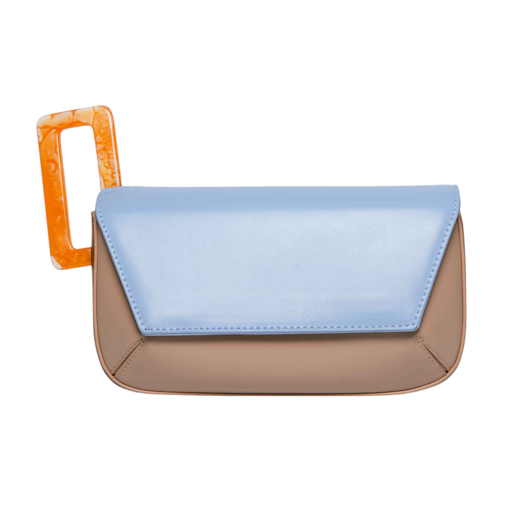 Chokore Minimal Shoulder Bag (Blue & Beige)