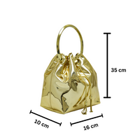 Chokore Chokore Gold Tassel Potli Bag (Golden)