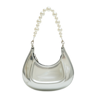 Chokore Chokore Metallic Half Moon Bag (Silver)