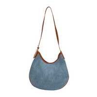 Chokore Chokore Faux Denim Retro Hobo Bag (Blue)