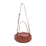 Chokore Chokore Clutch Shoulder Round Hobo Bag (Brown) 