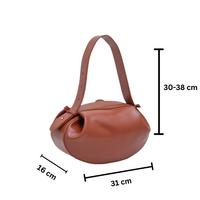 Chokore Chokore Clutch Shoulder Round Hobo Bag (Brown)