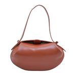 Chokore Chokore Clutch Shoulder Round Hobo Bag (Brown) 