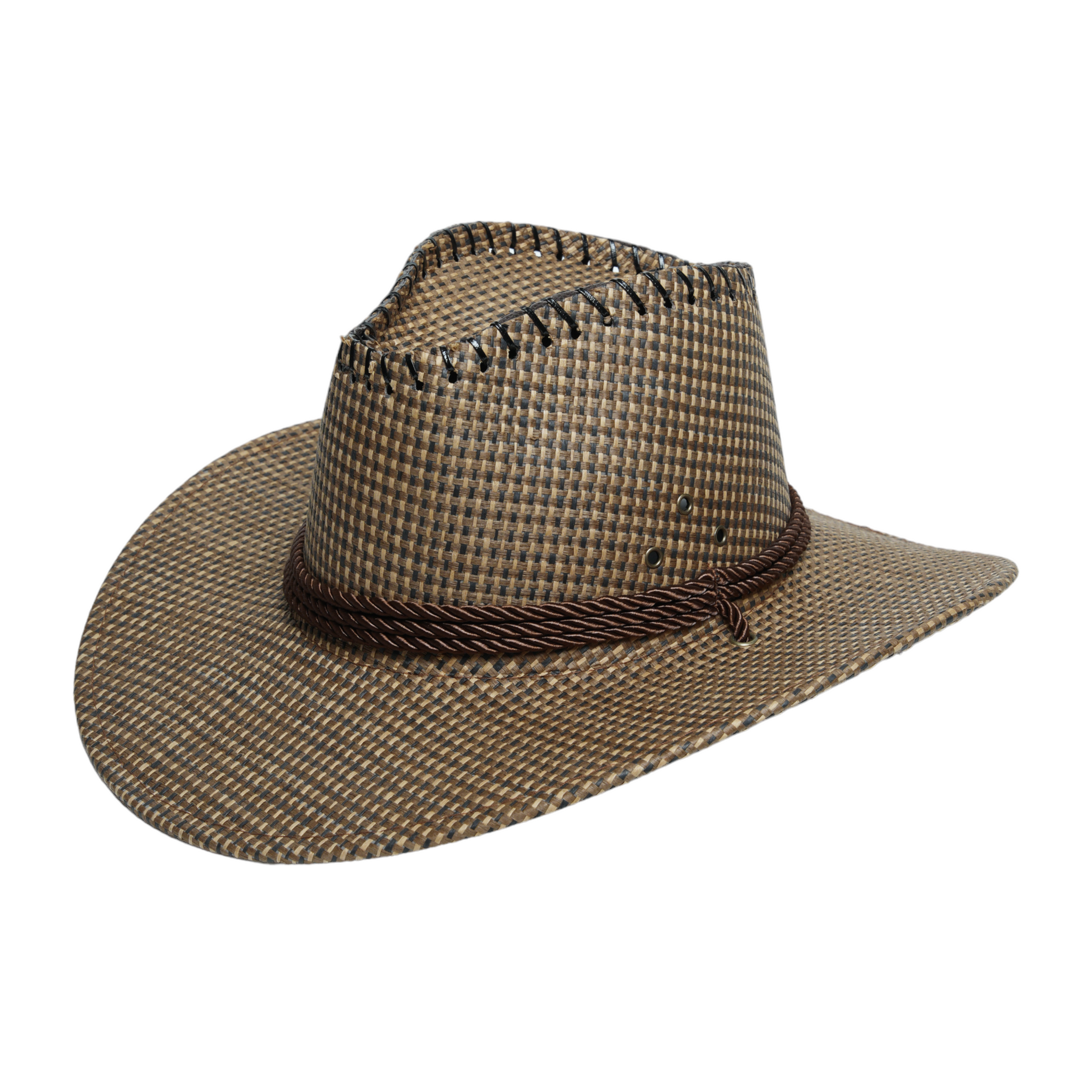 Chokore Western Sunshade Straw Cowboy Hat (Brown)