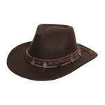 Chokore Chokore Cowboy Hat with Coin Belt (Coffee) 