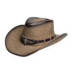 Chokore Chokore Vintage Cowboy Hat with Ox head Belt (Light Brown) 