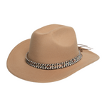 Chokore Chokore Cowboy Hat with Multicolor Belt (Camel) 