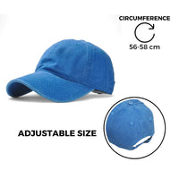 Chokore Chokore Blank Washed Baseball Cap (Blue)