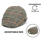 Chokore Chokore Houndstooth Ivy Cap with Adjustable Buckle (Blue) 