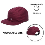 Chokore Chokore Cotton Camping Cap with Flat Brim (Wine Red) 