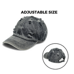 Chokore Chokore Distressed Denim Cap (Black) 