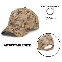Chokore Chokore Suede Camouflage Curved Brim Baseball Cap (Light Brown)