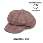 Chokore Chokore Retro Plaid Beret Cap (Brick Red) 