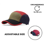 Chokore Chokore Colorblock Retro Sports Cap (Black & Red) 