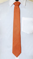 Chokore Chokore Orange Silk Tie - Indian at Heart range