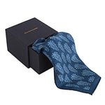 Chokore Chokore Navy Blue Silk Pocket Square - Indian At Heart line 