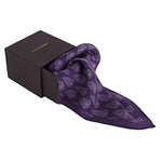 Chokore Chokore Deep Purple Silk Pocket Square - Indian At Heart line 