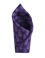 Chokore Chokore Deep Purple Silk Pocket Square - Indian At Heart line