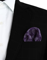 Chokore Chokore Deep Purple Silk Pocket Square - Indian At Heart line 