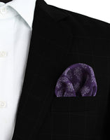 Chokore Chokore Deep Purple Silk Pocket Square - Indian At Heart line