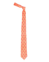 Chokore Chokore Red & Orange Silk Tie - Indian at Heart line