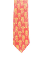 Chokore Chokore Red & Orange Silk Tie - Indian at Heart line